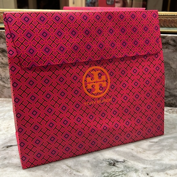 Tory Burch Red Patent Leather Kendrick Driver Mocs 8.5 - Picture 12 of 13